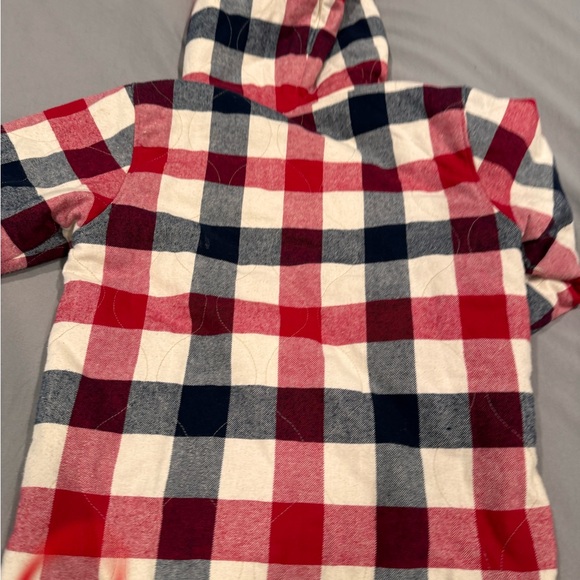Kith kids SwEater with matching HAT Flannel Warm Quilted Hoodie Ivory size 10/11 - Picture 6 of 11